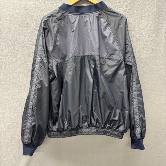 Nike Windbreaker Mens Medium Blue V-Neck Waterproof Nylon Pullover 90s Vintage - Picture 3 of 8
